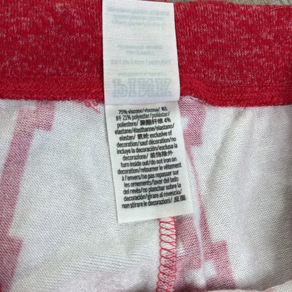 PINK VICTORIA’S SECRET Women’s Red White Logo Super Soft Pajama Pants - Picture 4 of 8